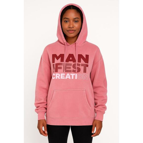 Oak & Acorn “Manifest Creation” Hoodie – Size Small – Pink – Harlem NYC | NEW - Picture 1 of 12